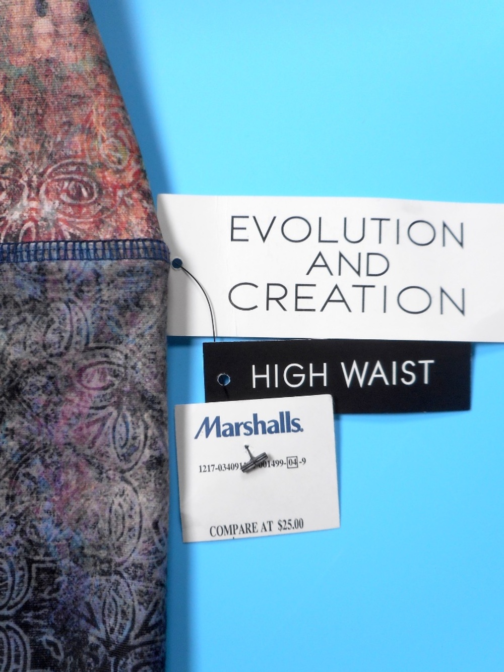 NWT Evolution and Creation Sz S Leggings Abstract High Waist New Age Mystical - Picture 3 of 8